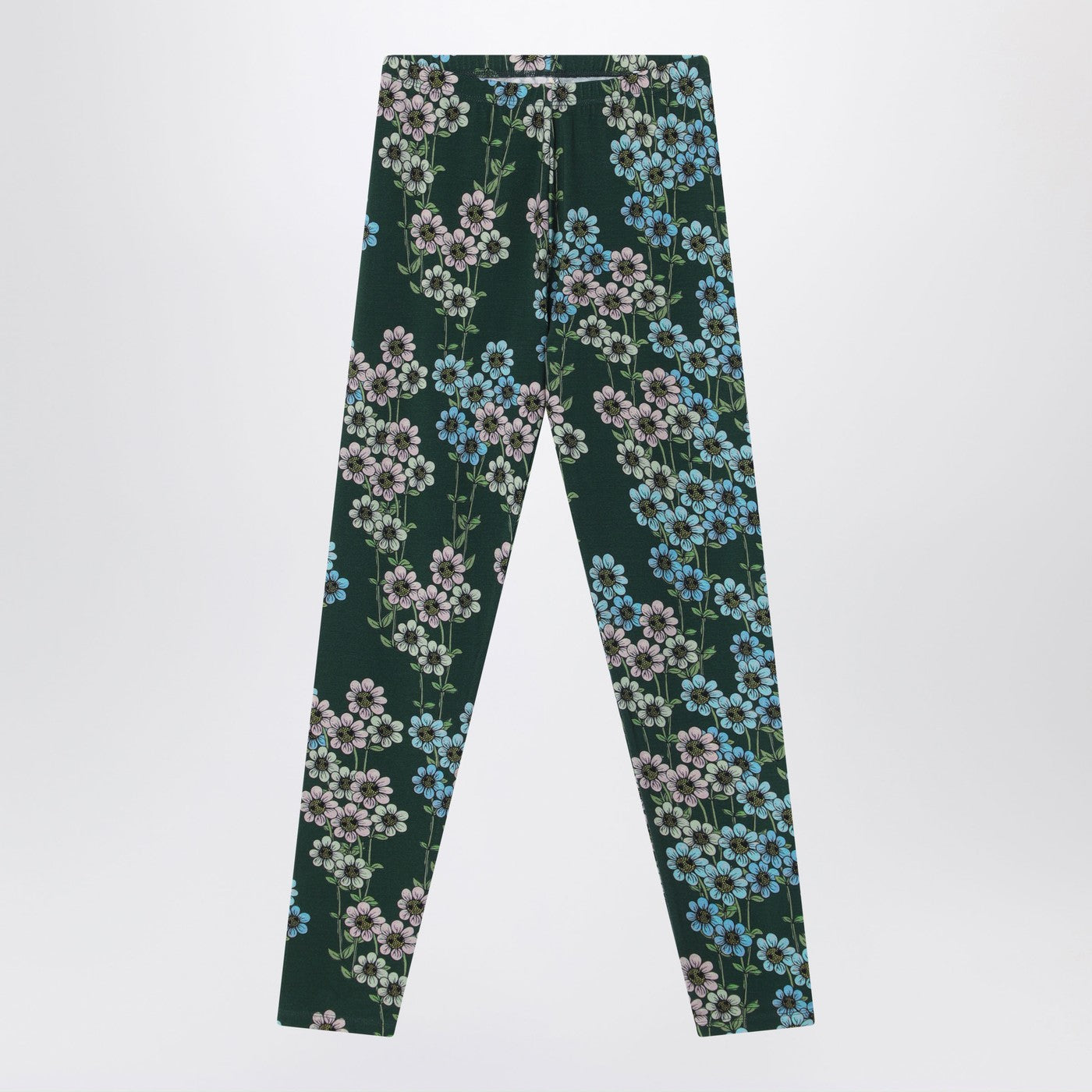 Green organic cotton leggings