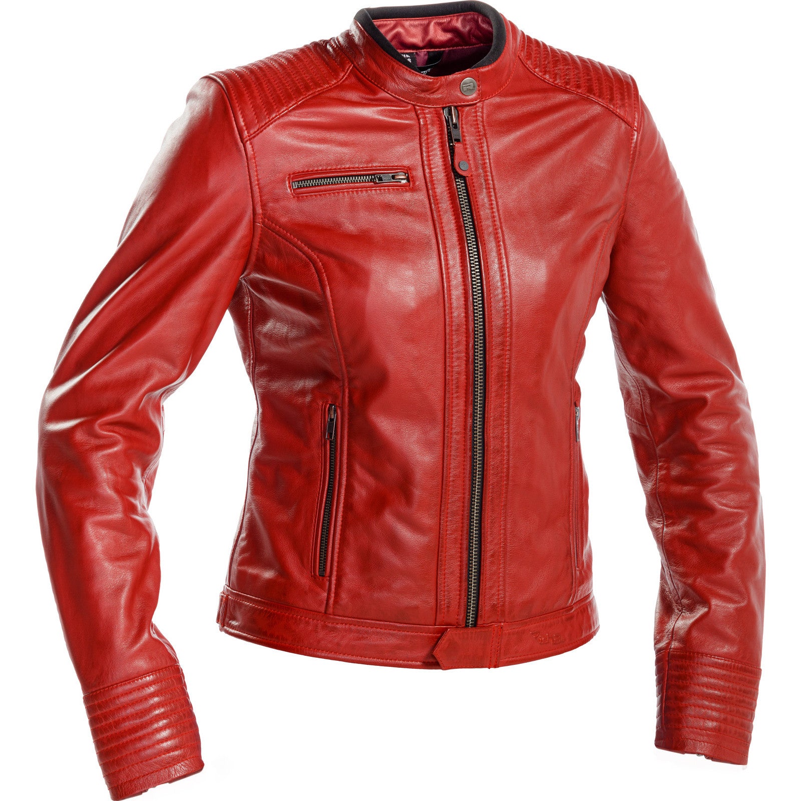 Richa Scarlett Ladies Leather Motorcycle Jacket - Red | |