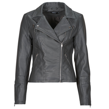Only ONLGEMMA women's Leather jacket in Grey
