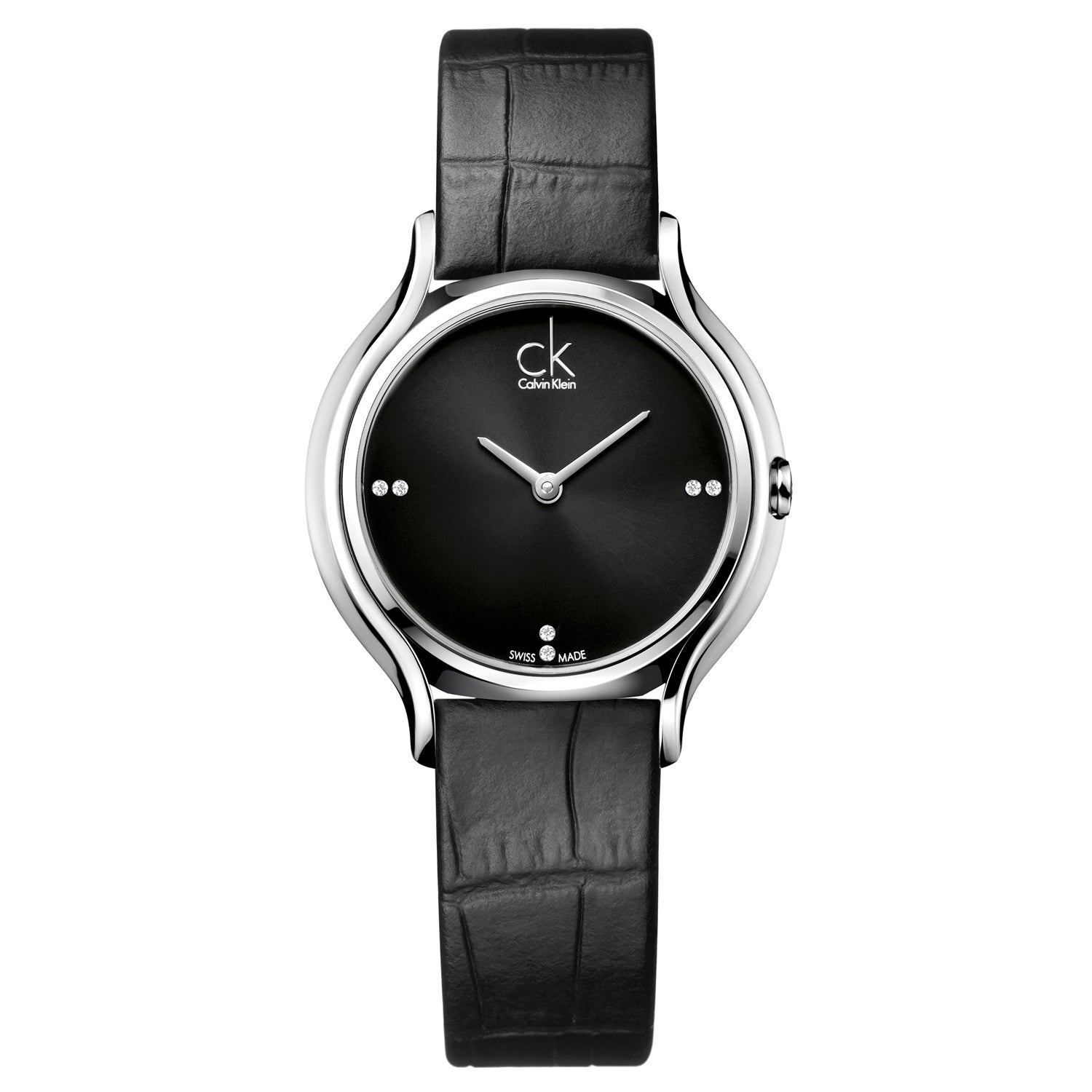 Calvin Klein Skirt Women's Watch Black Dial with Diamonds