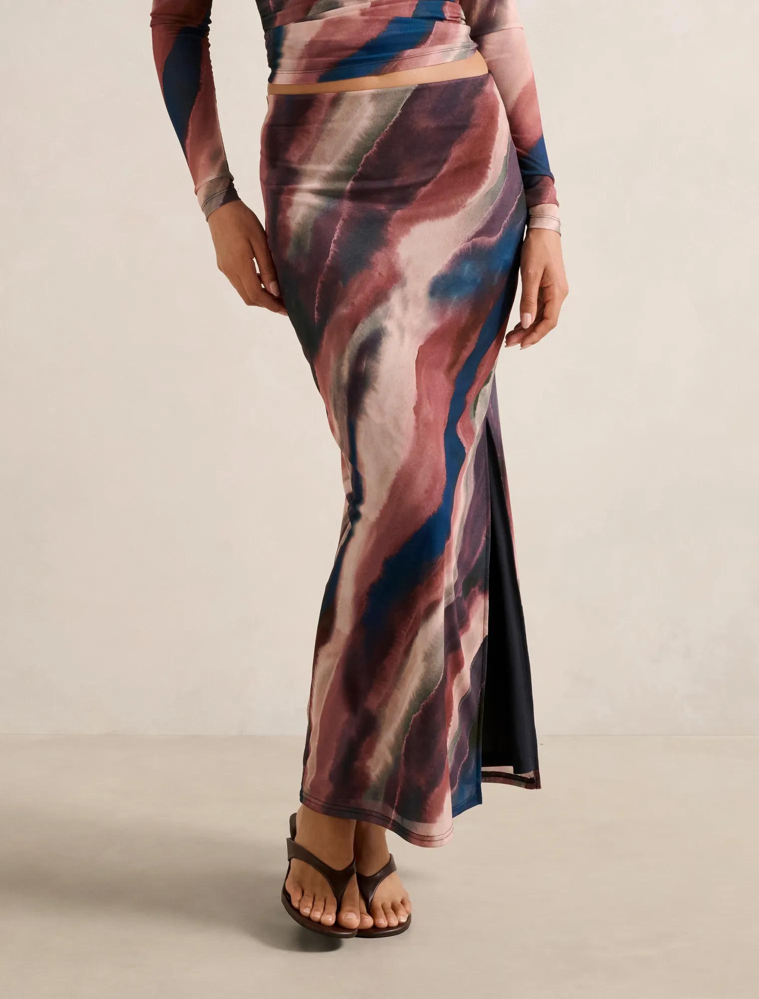 Forever New Women's Mia Mesh Maxi Skirt in Maren Co-Ord, Size Recycled PolyesterSpandex