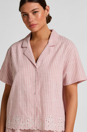 Hunkemöller Striped Pyjama Jacket Pink