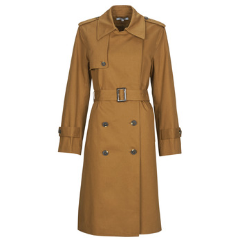 Morgan GPRUNE women's Trench Coat in Brown
