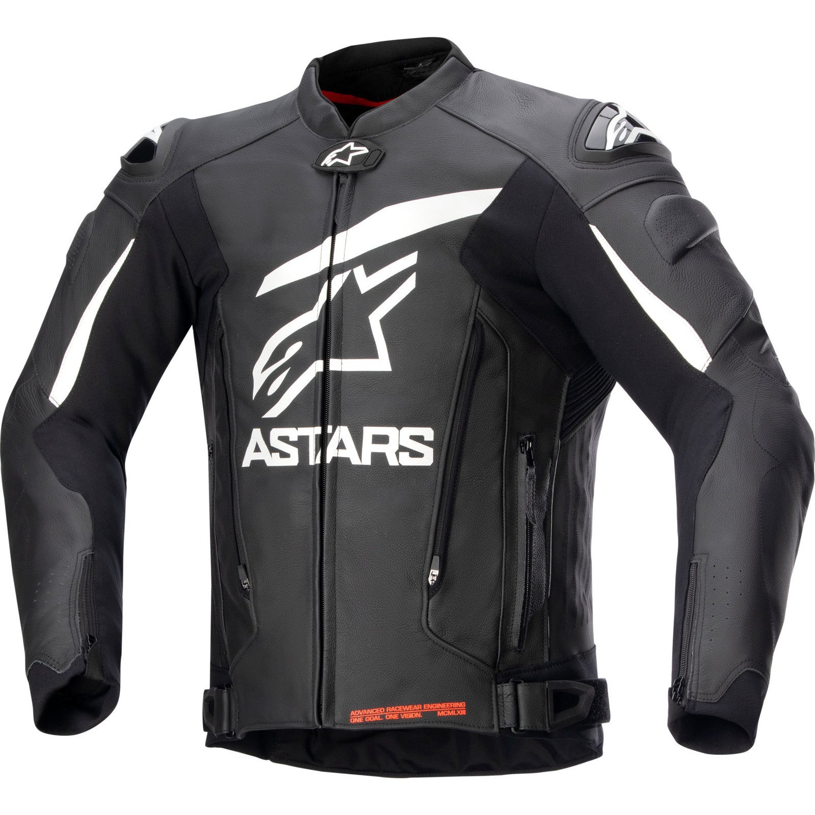 Alpinestars GP Plus V Leather Motorcycle Jacket - Black White - " |