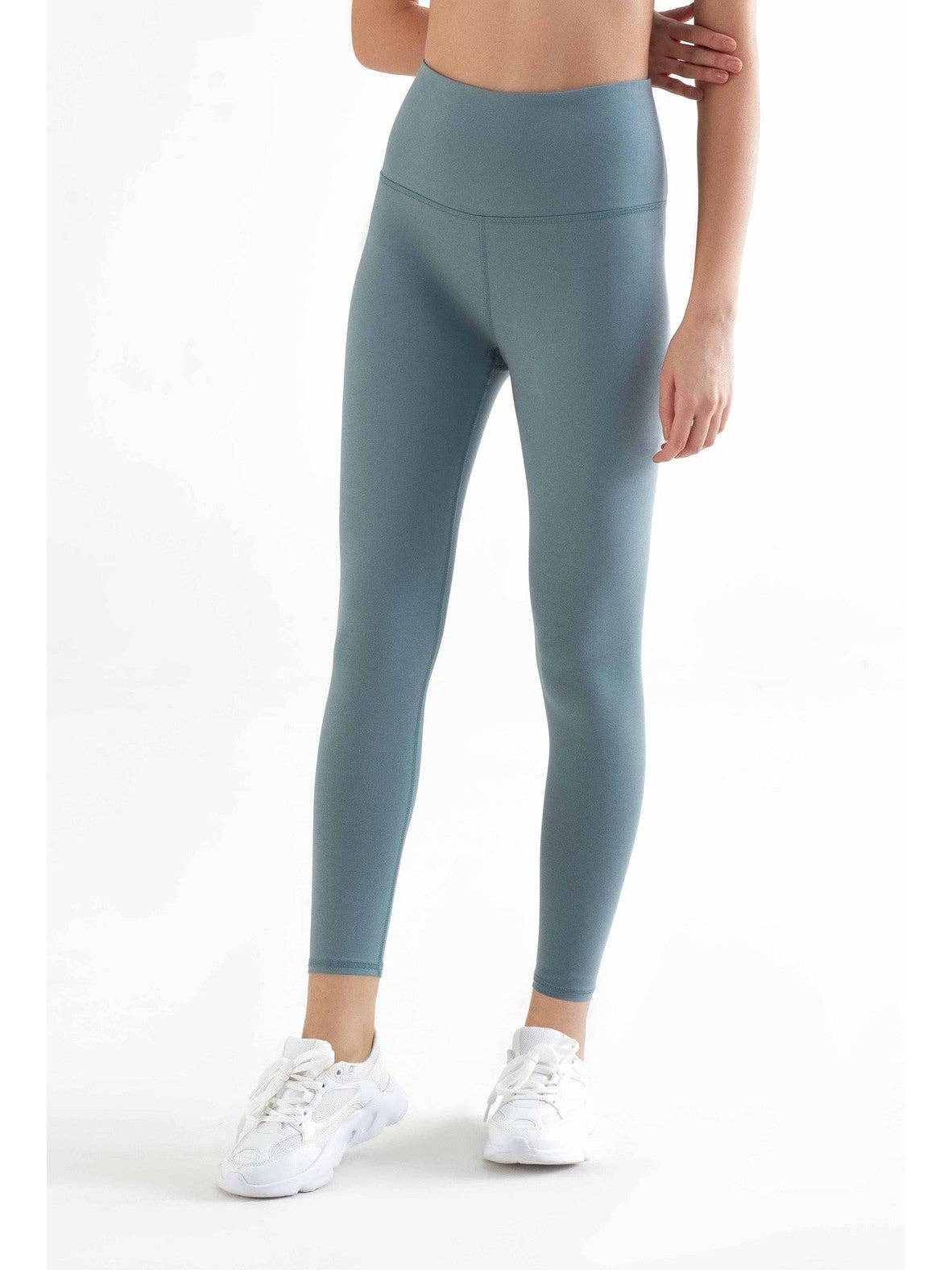 Organic Stretch Leggings: Womens - S Light Grey