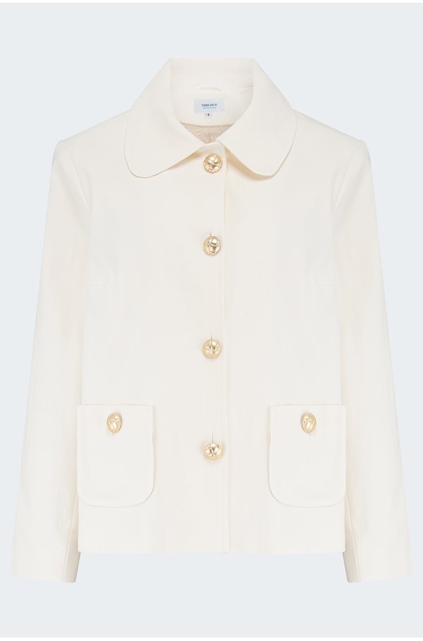 Trilogy - Swing Jacket in Cream