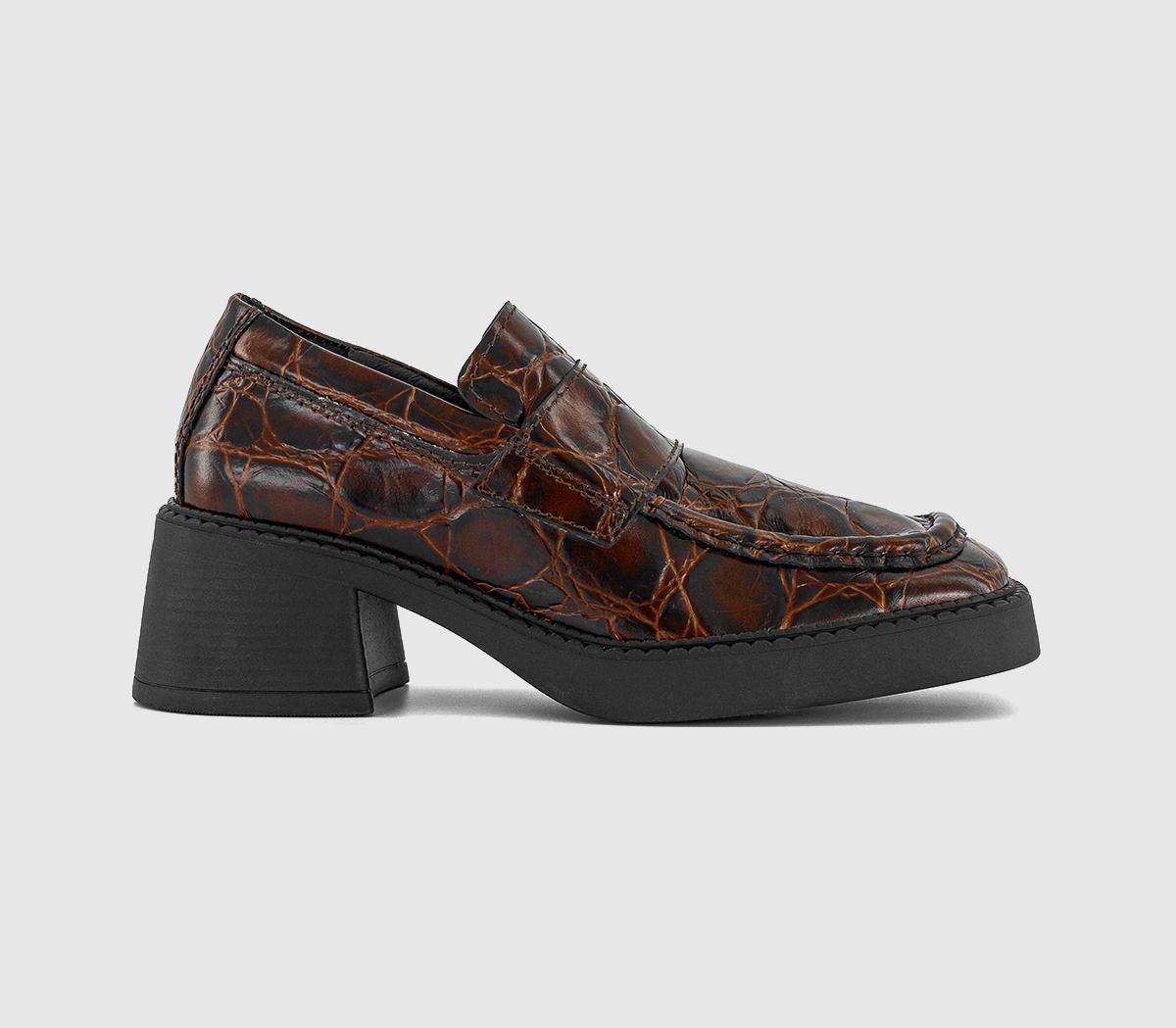 Miista Womens Karina Loafers Brown Coco