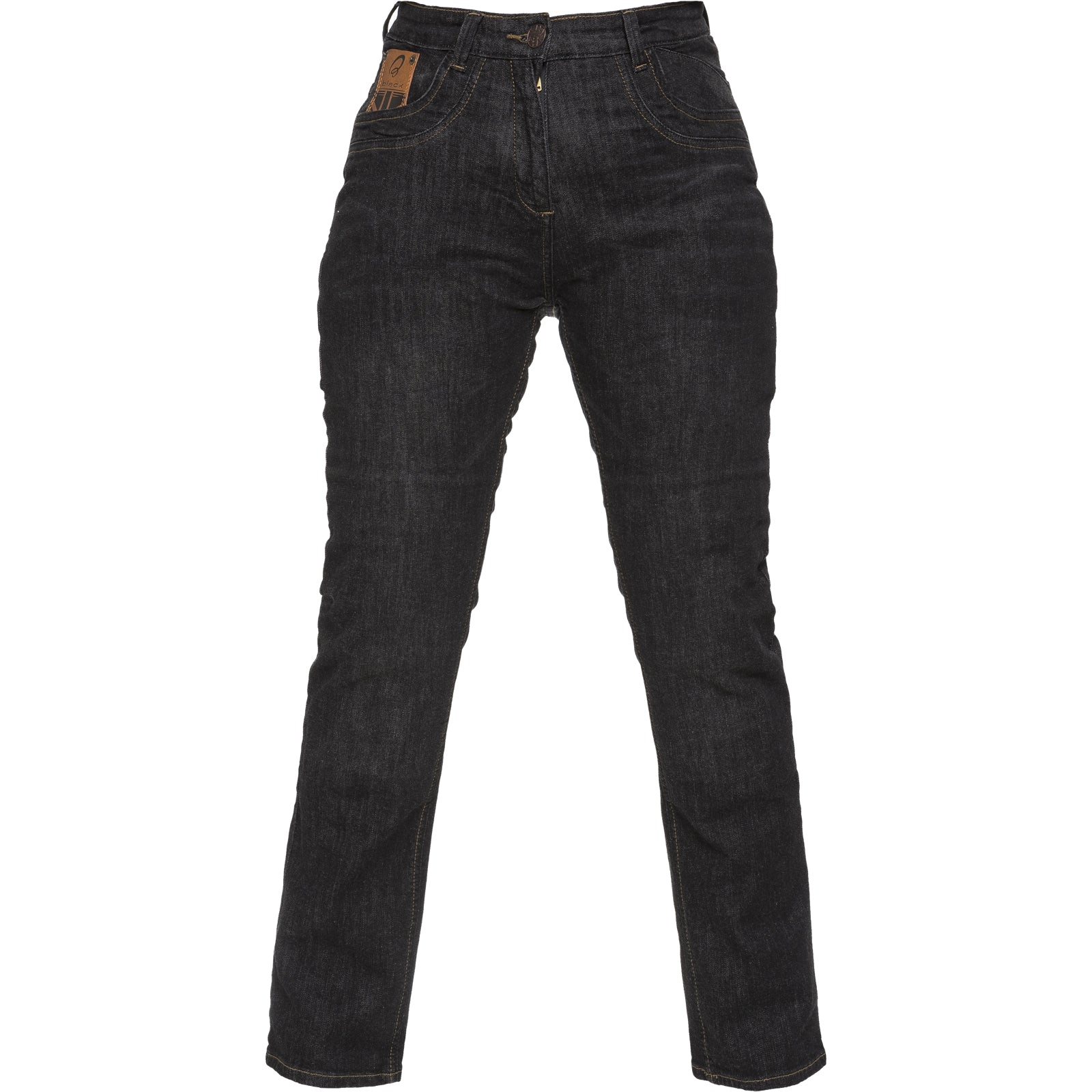 Black Salus Womens Motorcycle Jeans - Black |