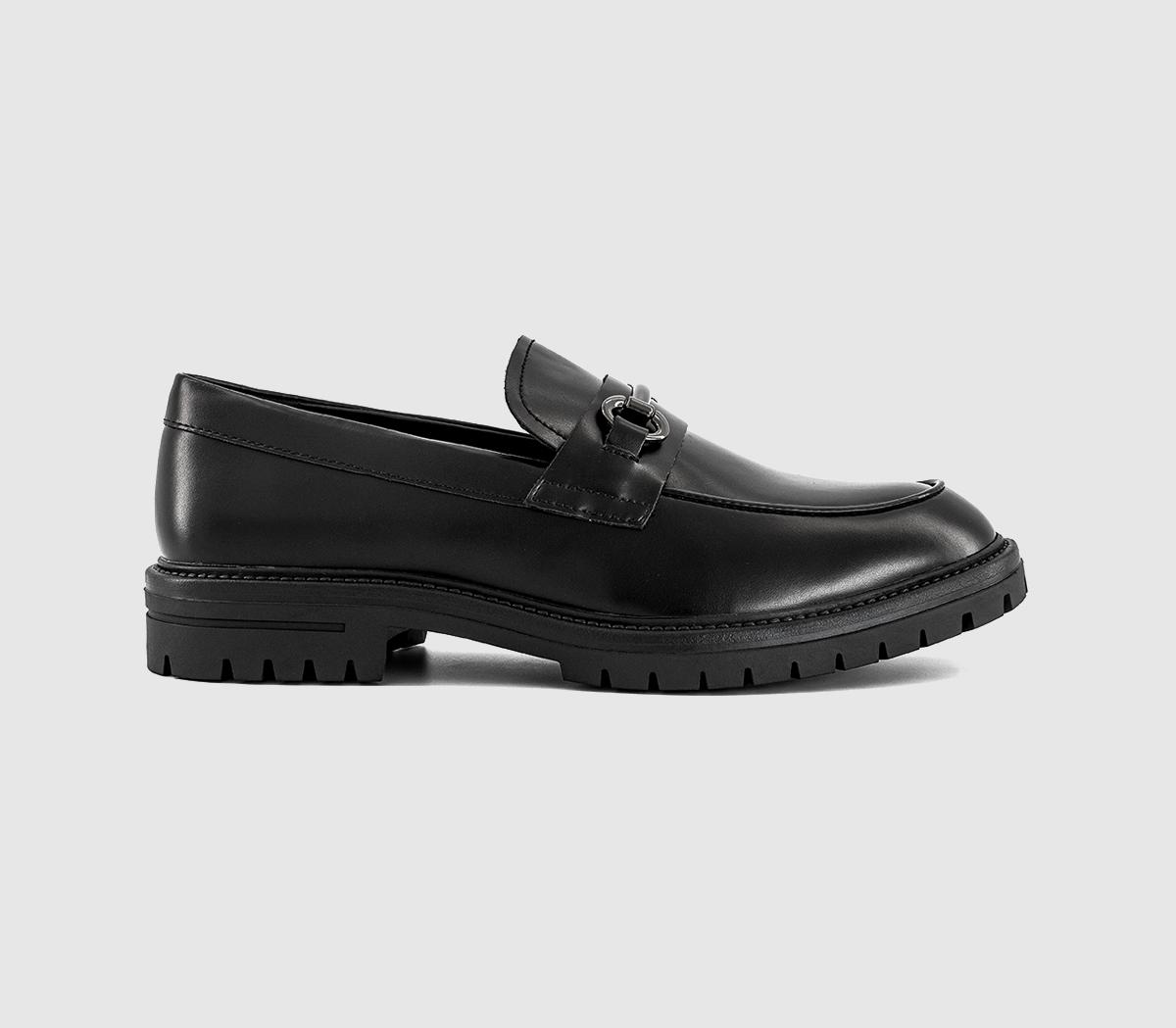 OFFICE Mens Morley Chunky Snaffle Loafers Black
