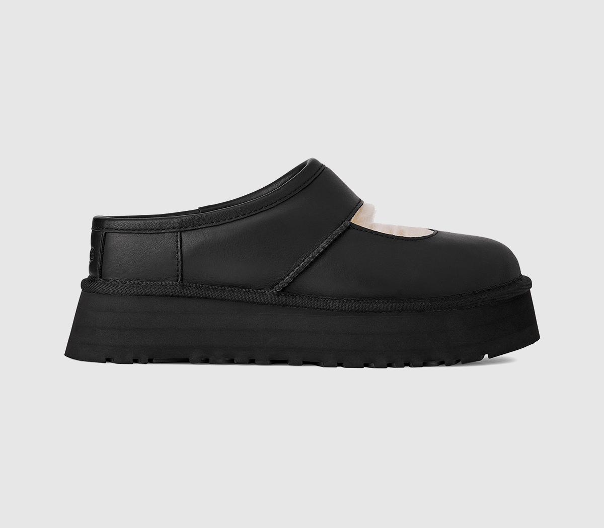 UGG Womens Bea Mary Jane Leather Shoes Black