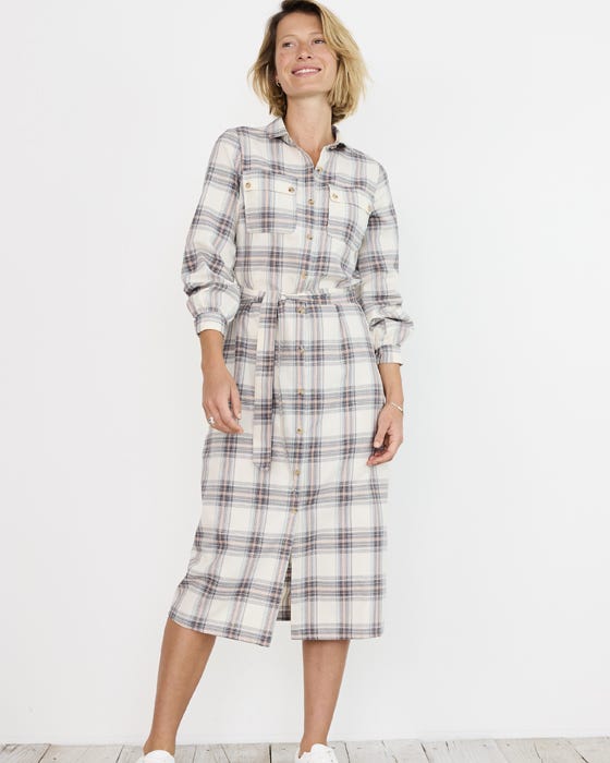 Damart Check Shirt Style Dress