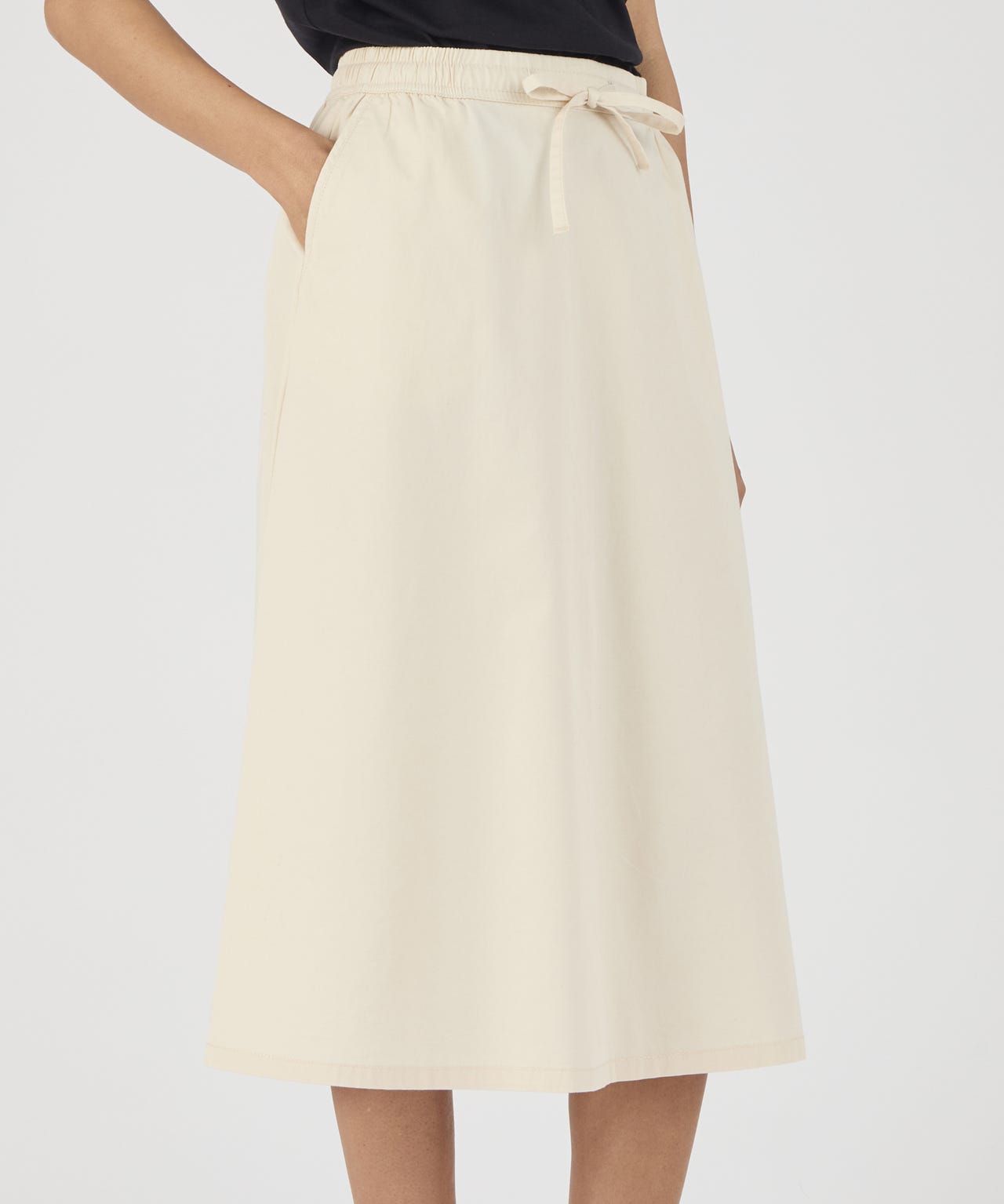 Damart Pull-on Chambray Skirt
