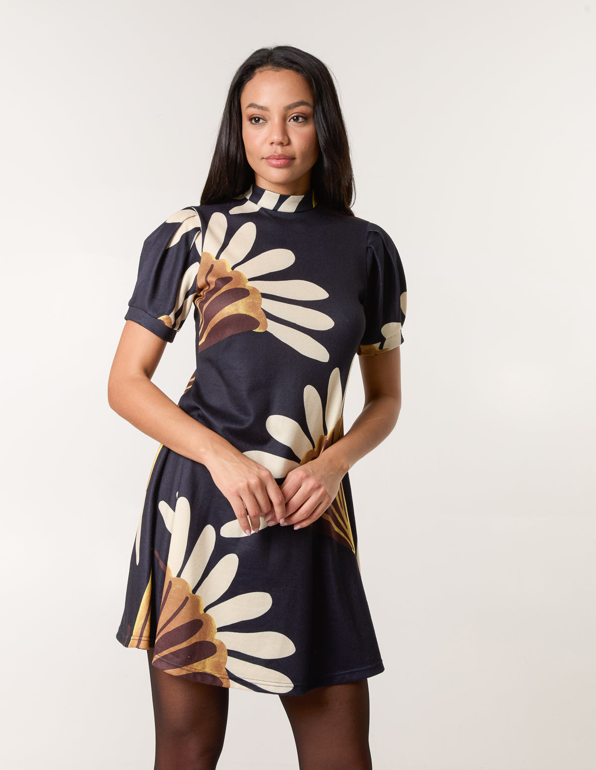 Smock Dress - S NAVY