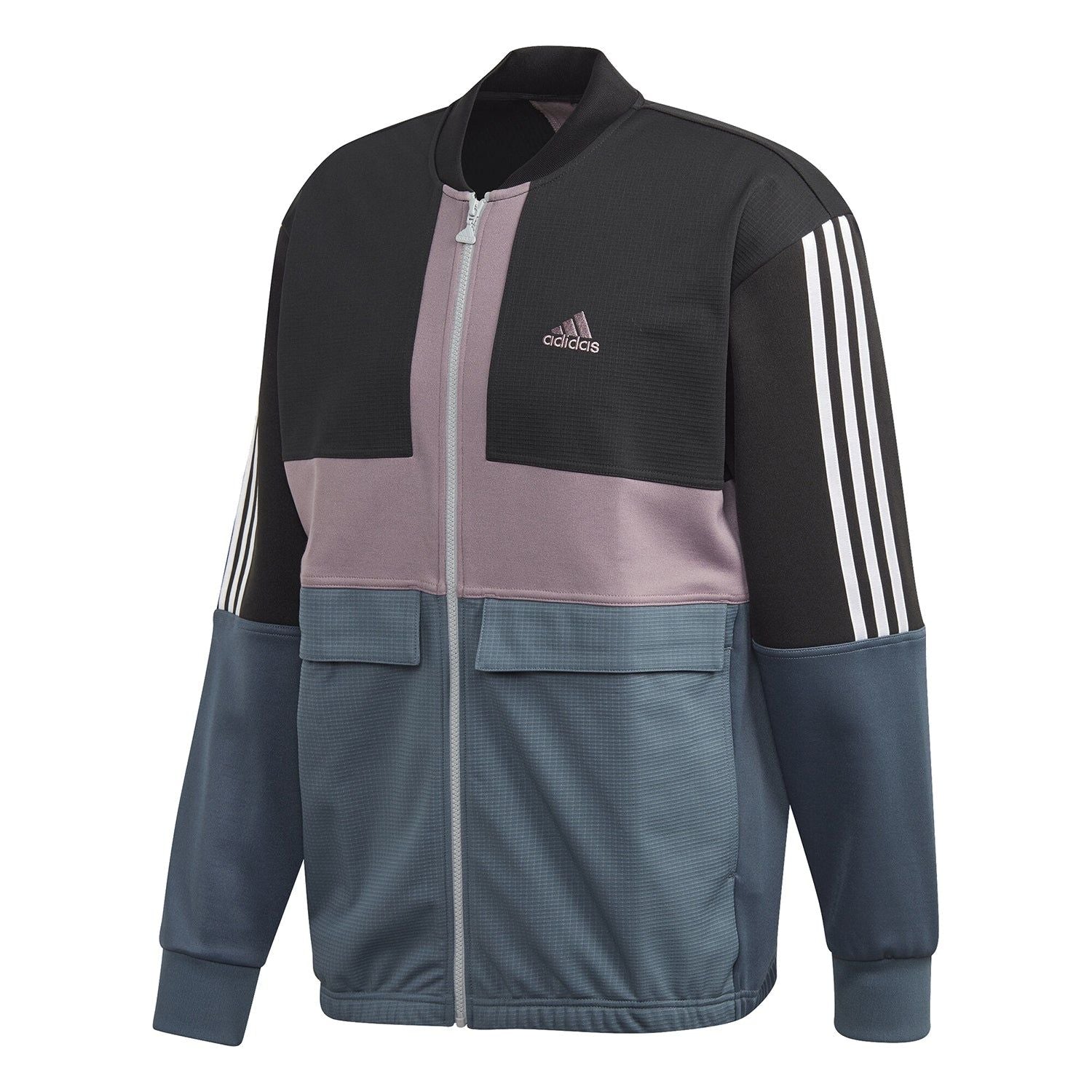 adidas ID Tricoot Track Jacket - PurpleBlack - L Purple