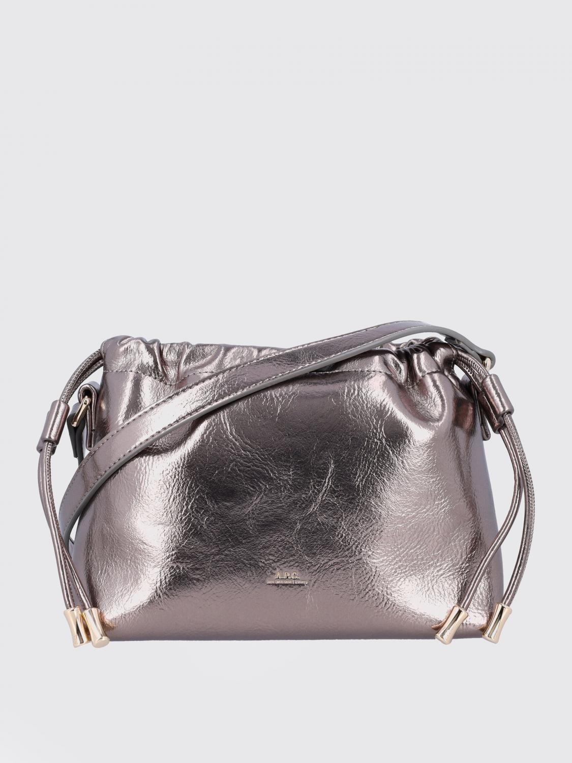 A. P.C. Mini Bag Woman color Silver