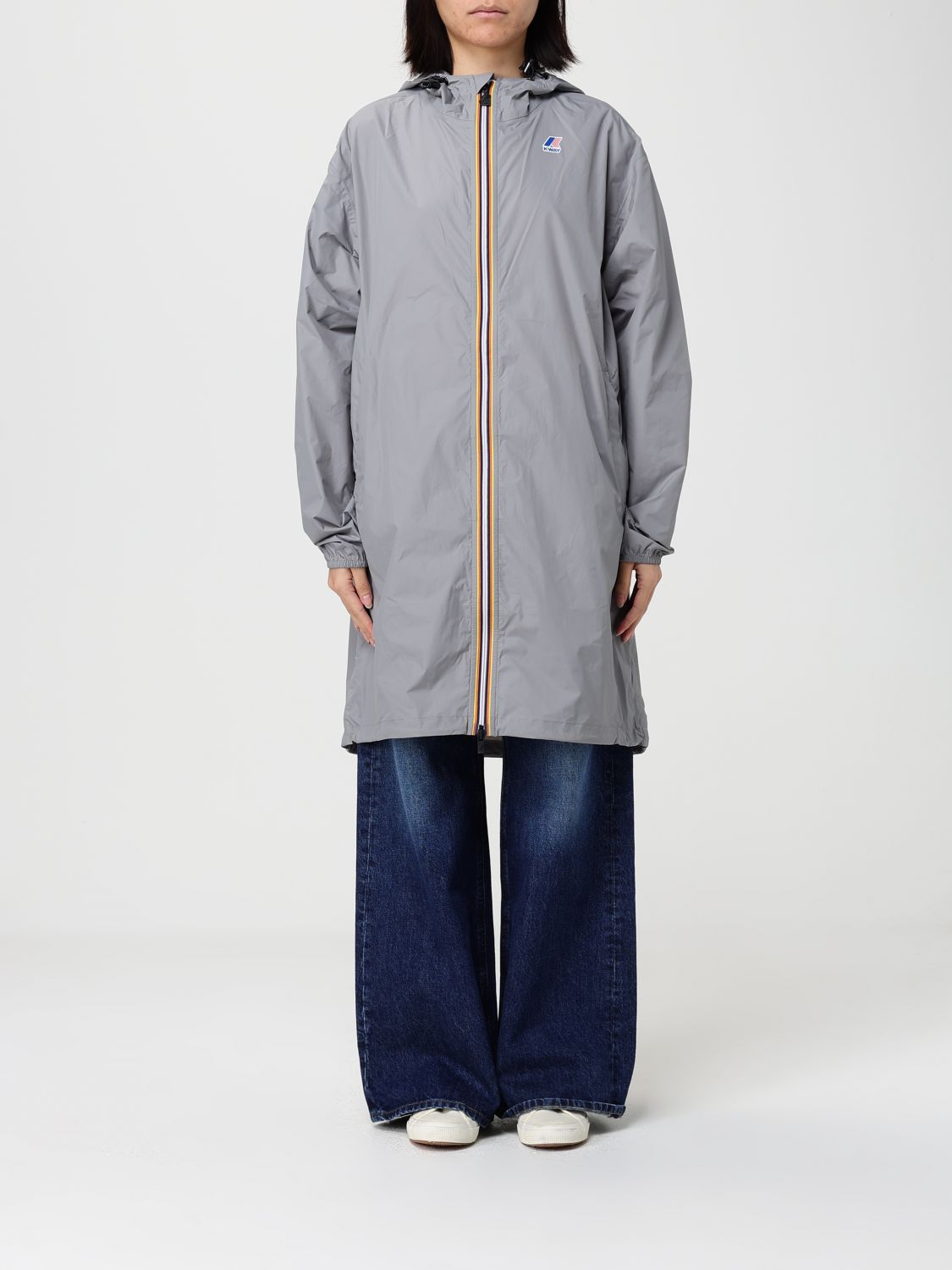 K-WAY Jacket Woman color Grey