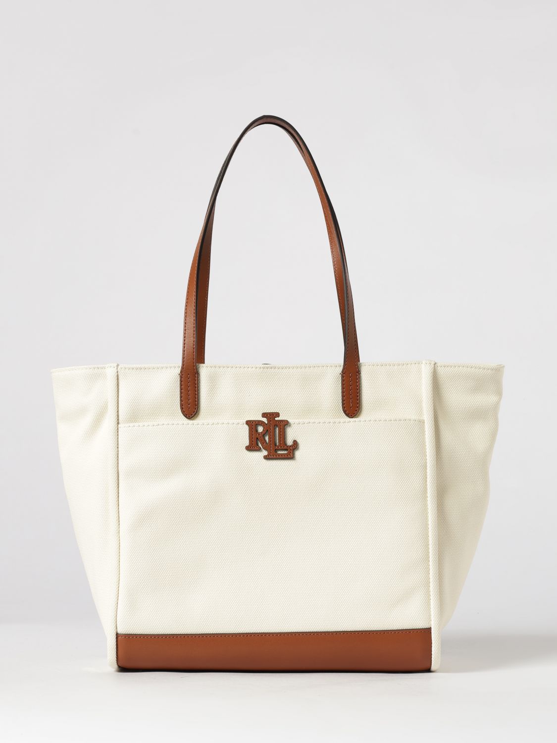 LAUREN RALPH LAUREN Tote Bag Woman color Cream