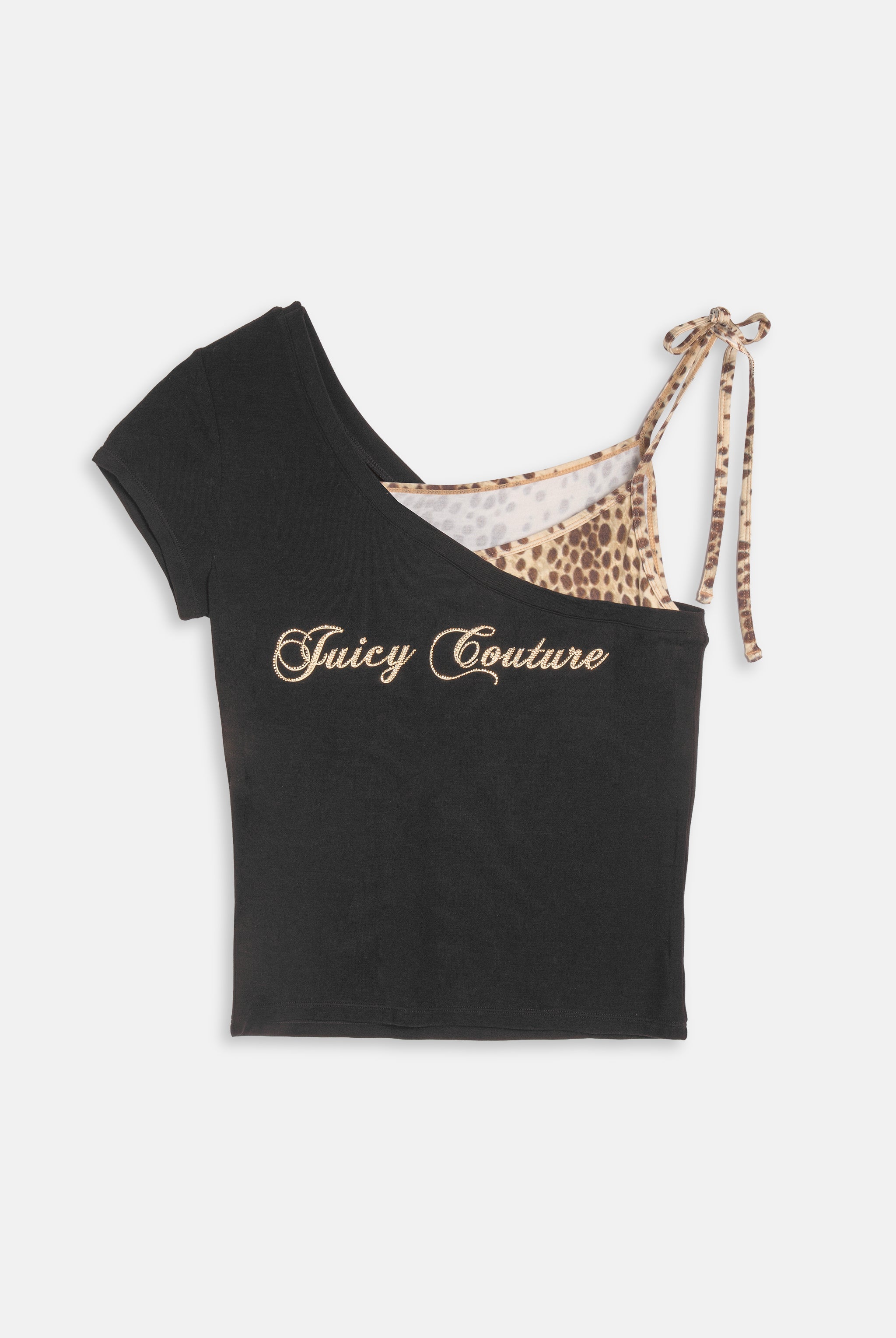 BLACK CHEETAH ASYMMETRIC TOP - Black