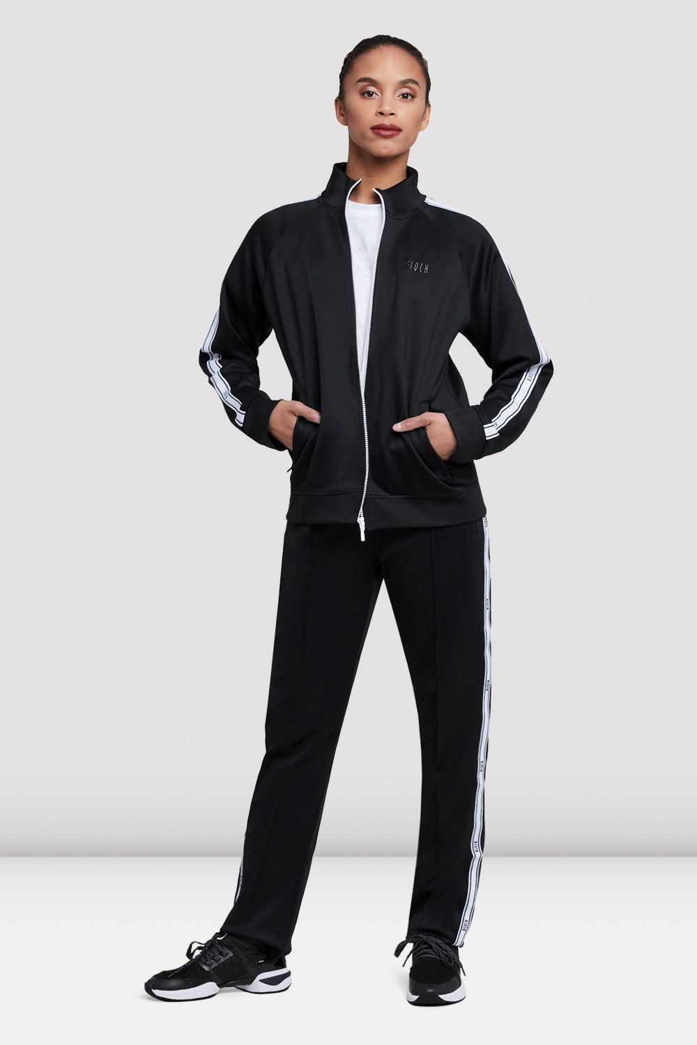 BLOCH Adult Bloch Logo Track Jacket, Black