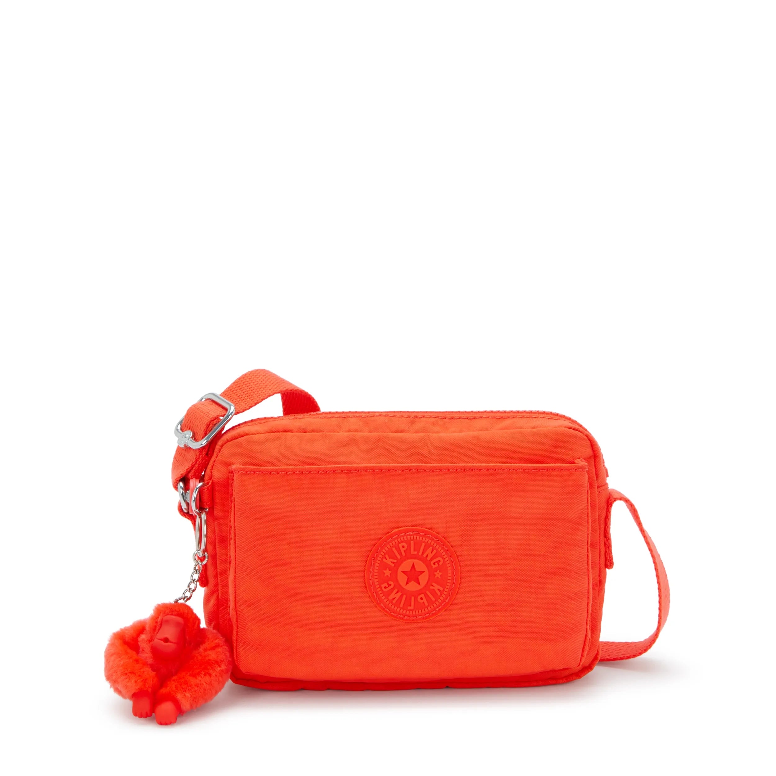 Kipling Mini Crossbody Bag With Adjustable Shoulder Strap Open Orange % Recycled Polyamide, % Polyamide