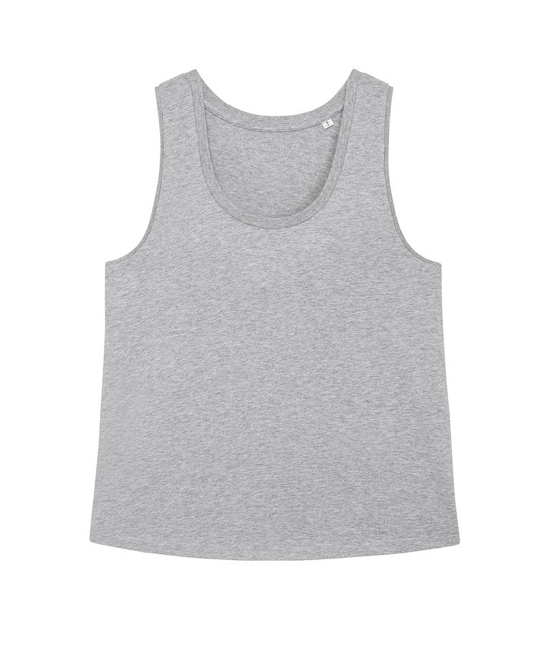 Organic Medium-fit Tank Top: Womens - L Heather Grey