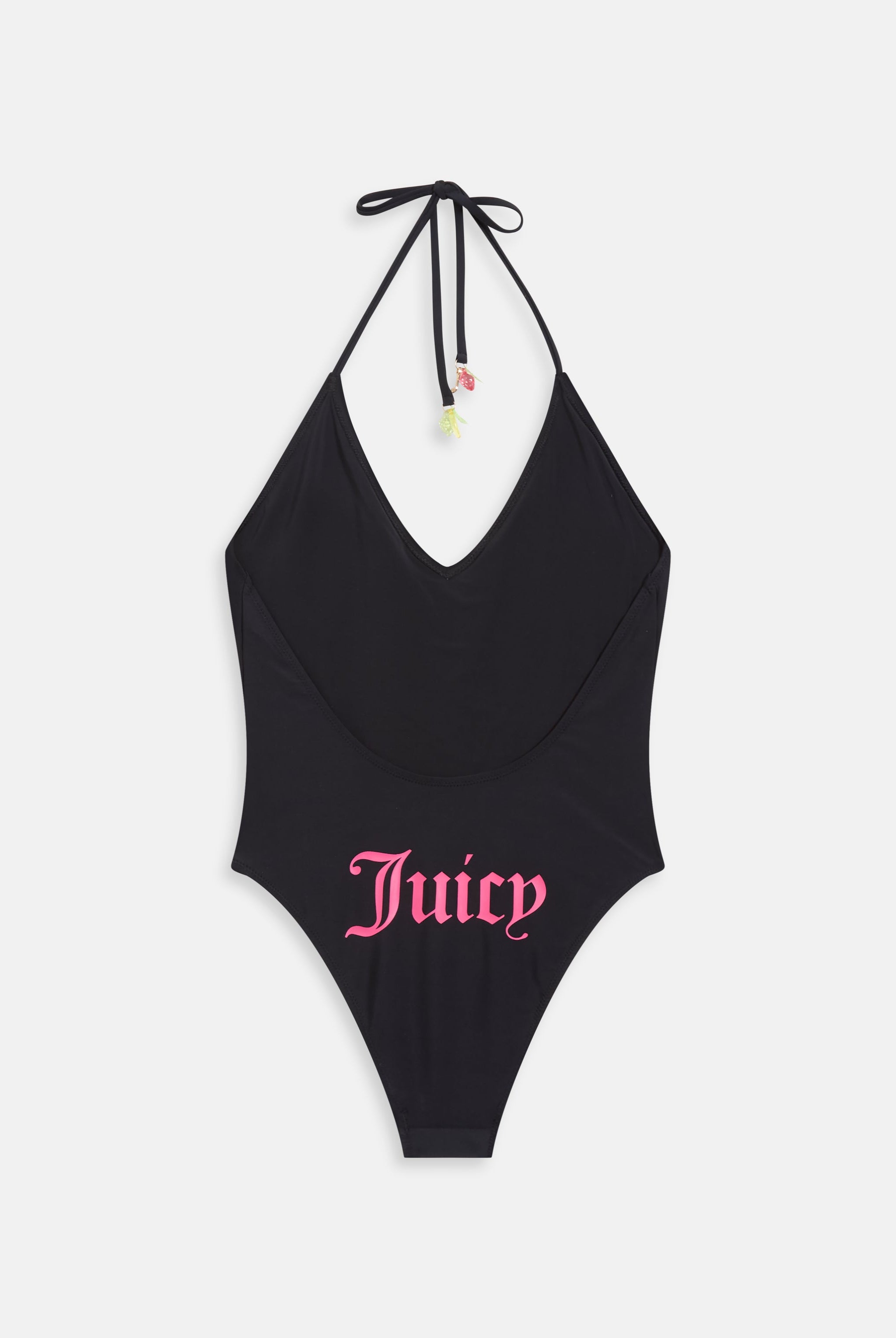 BLACK HALTER TIE SWIMSUIT - XX Black
