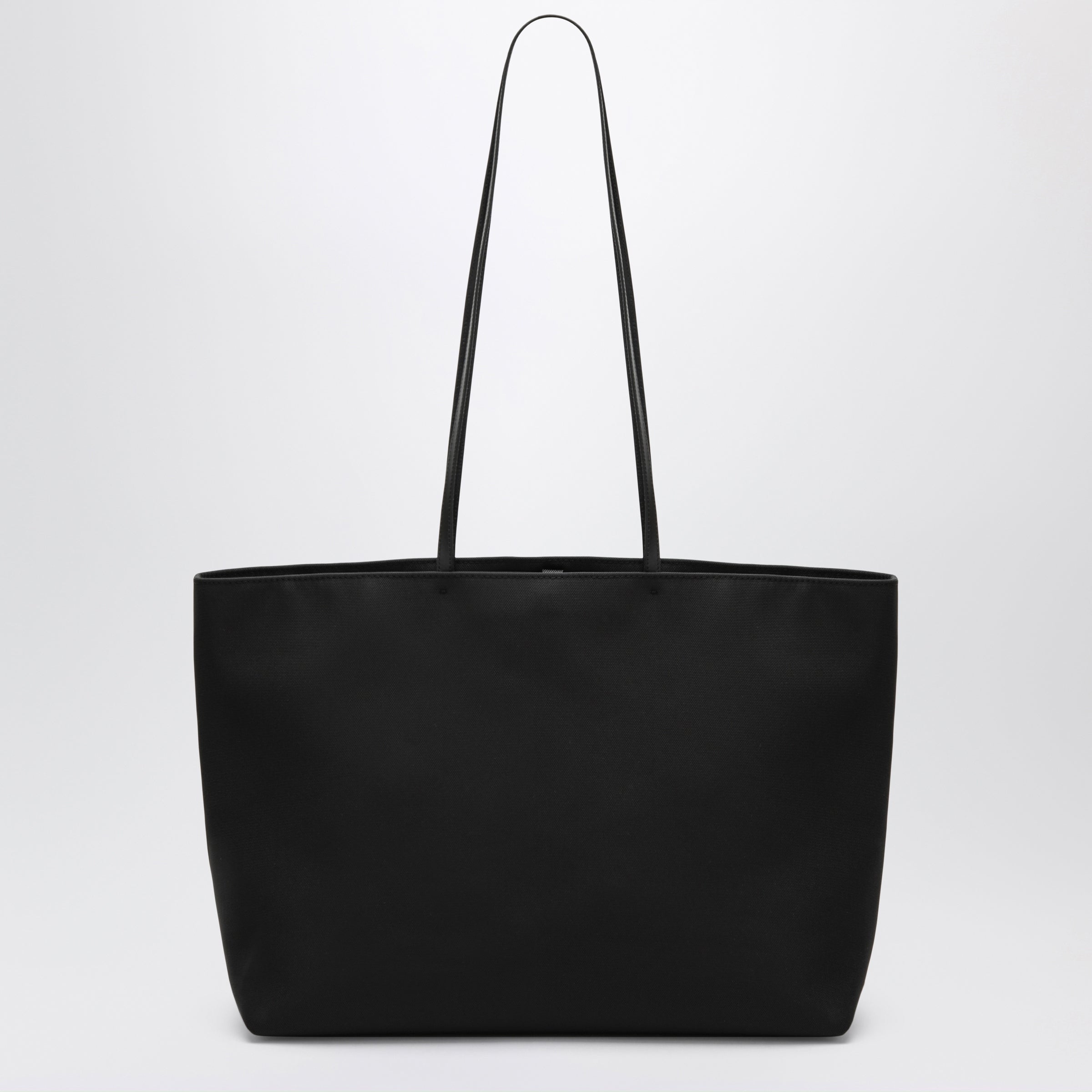 Parcel tote bag in black twill