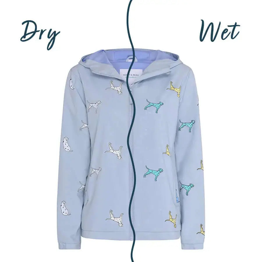 Womens Dalmatian Colour Changing Raincoat