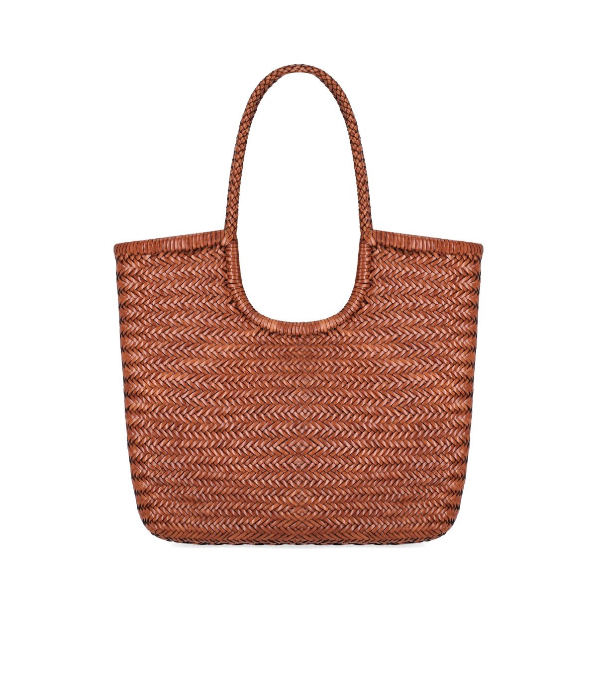 DRAGON DIFFION DIAGONAL TRIPLE JUMP TAN SHOULDER BAG