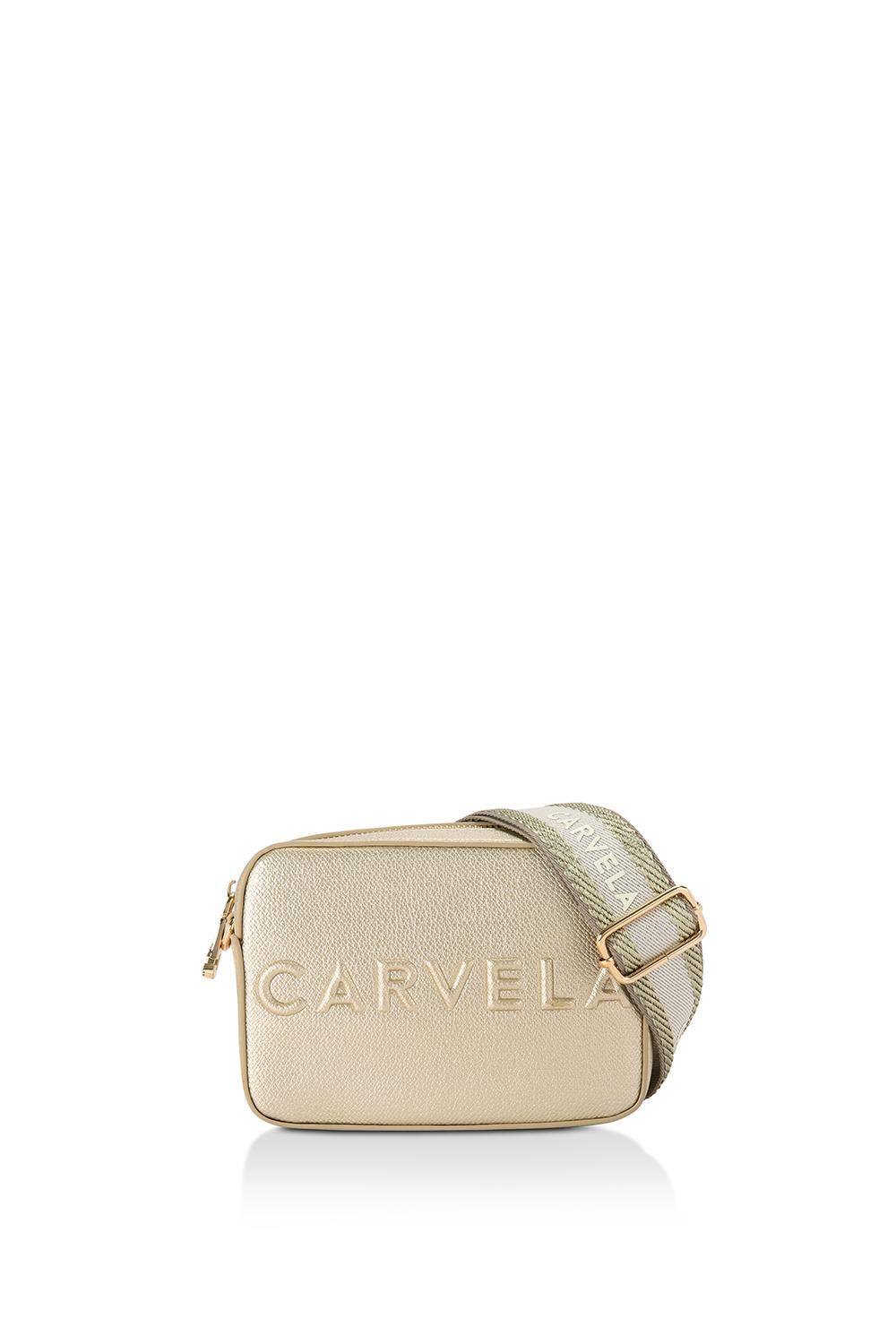 Carvela 'frame Mini X Body' Bag In Gold