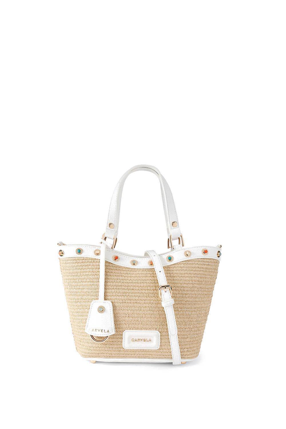 Carvela 'amalfi Mini Stone' Bag In Beige