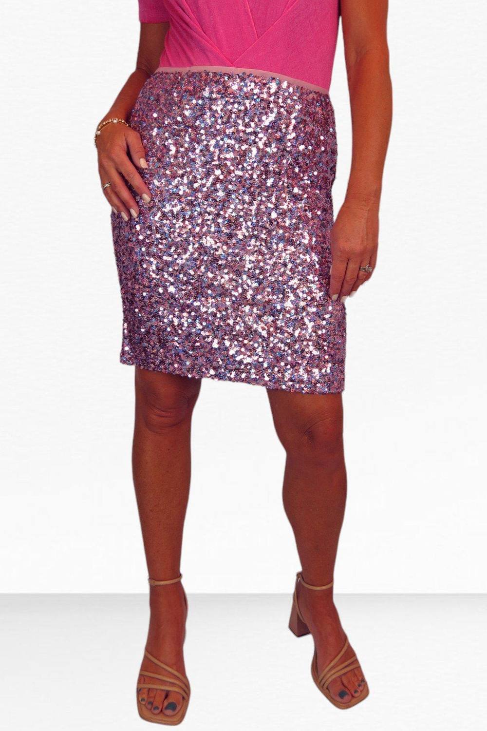 Paulo Due Sequin Mini Skirt