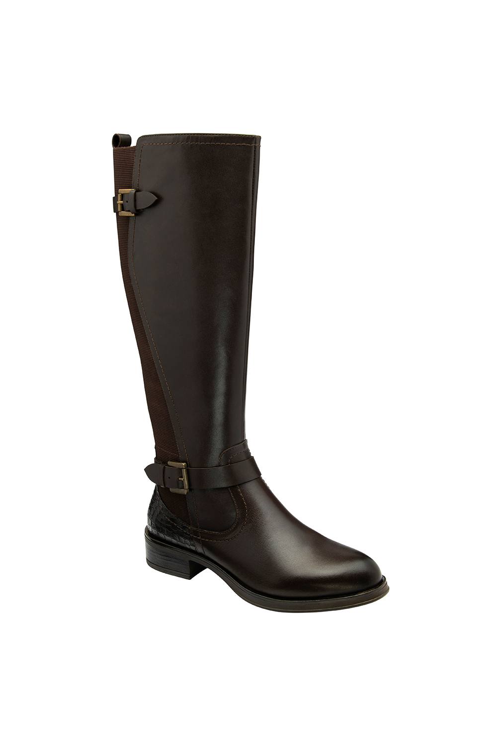 Ravel 'eildon' Leather Knee-High Boots In Brown