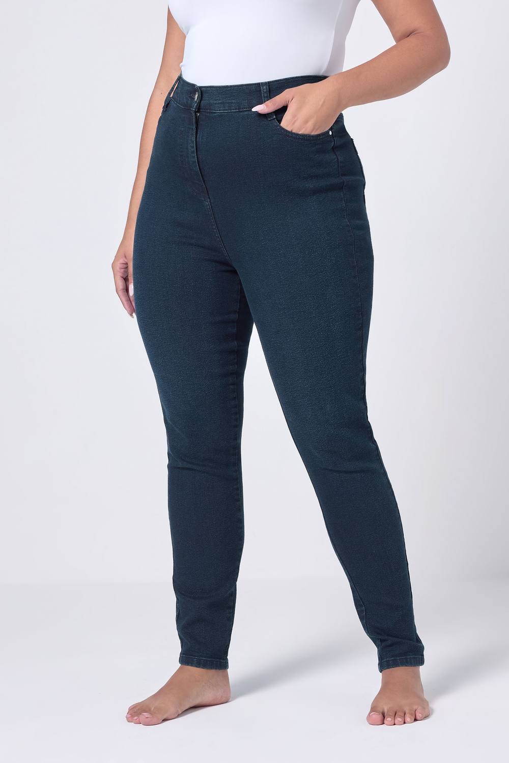 Yours Skinny Ava Jeans In Blue