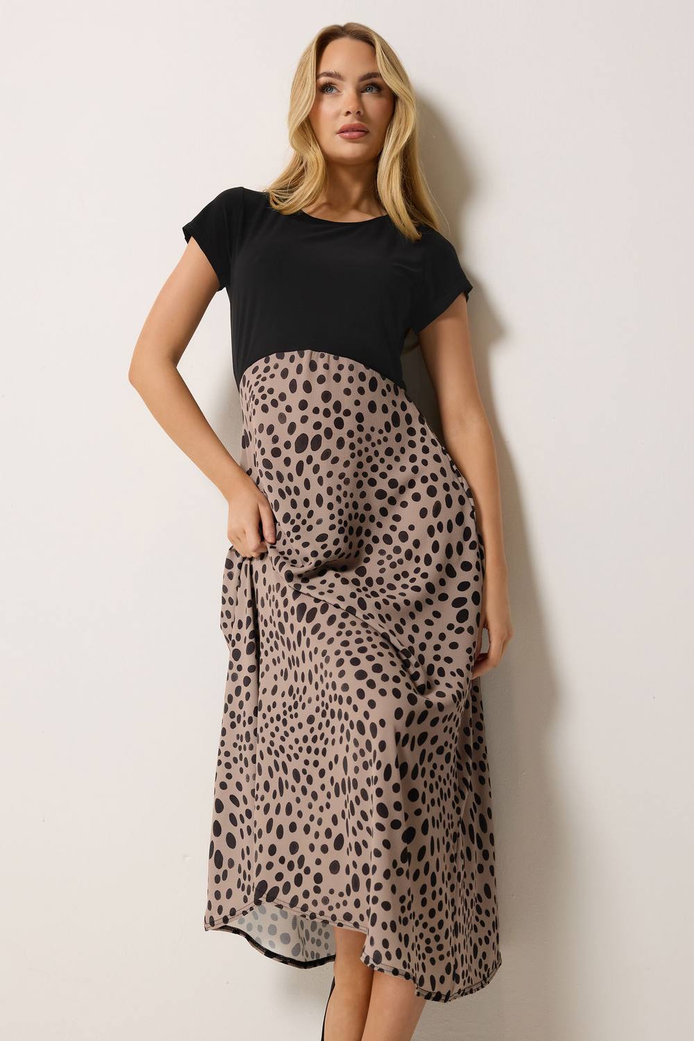 M&co Polka Dot In Maxi Dress
