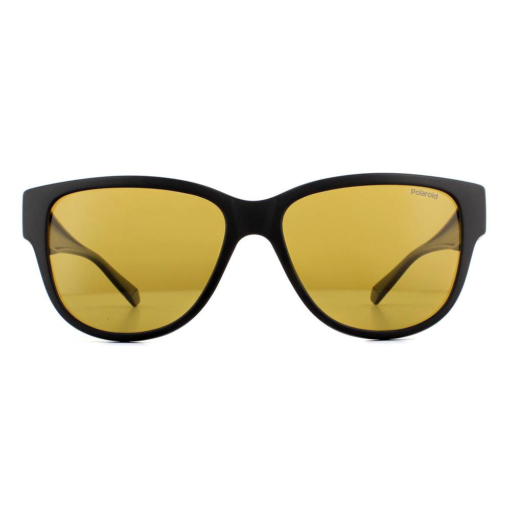 Polaroid Suncovers Square Black Yellow Polarized Sunglasses