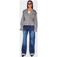 Grey Classic Grazer Length Trench Coat