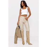 Stone Hourglass Coated Skinny Jeans