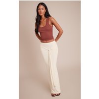 Tall Cream Slinky Knot Detail Maxi Skirt
