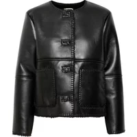 Leather jacket woman Ichi Ecoza