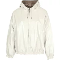 Women's Leather Hooded Jacket Oakwood Gaia