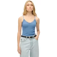 Women's lace trim cropped tank top Superdry Essential