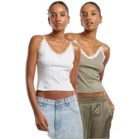 Women's lace V-neck tank top Urban Classics x