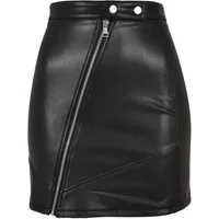 Synthetic leather skirt woman Urban Classics Biker