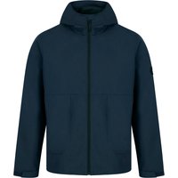 Coats Jackets Lachlan Lightweight Windbreaker Jacket with Hood in Sky Captain Navy