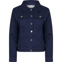 Coats Jackets Feather Women's Stretch Cotton Denim Jacket in Patriot Blue - Amara Reya