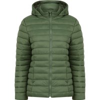 Coats Jackets Jaime Women’s Quilted Puffer Jacket with Detachable Hood in Olive Green - Amara Reya
