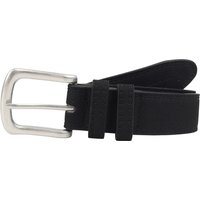Belt George Suede Effect Faux Leather Belt in Black SM