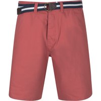 Shorts Crater Cotton Twill Chino Shorts with Woven Belt In Paprika