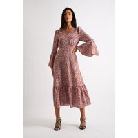 Bathilde Strawberry Fields Print Midi Dress